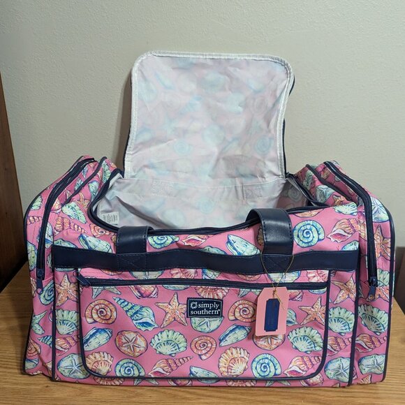 Simply Southern Sea Shell Duffle Bag NEW - Picture 2 of 10